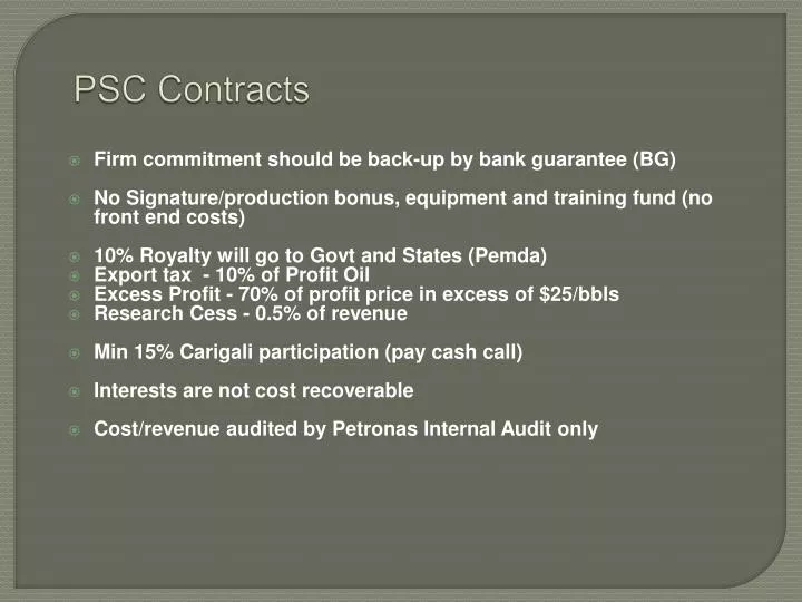 psc contracts