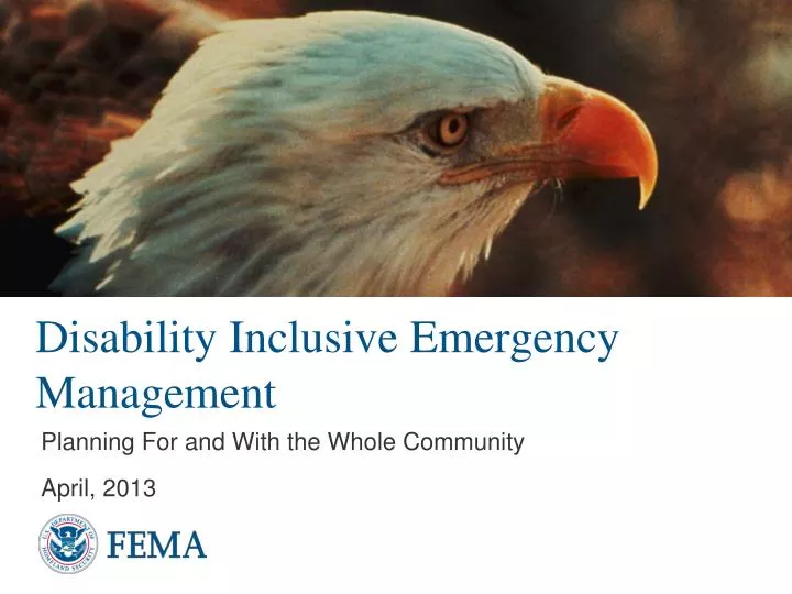 disability inclusive emergency management