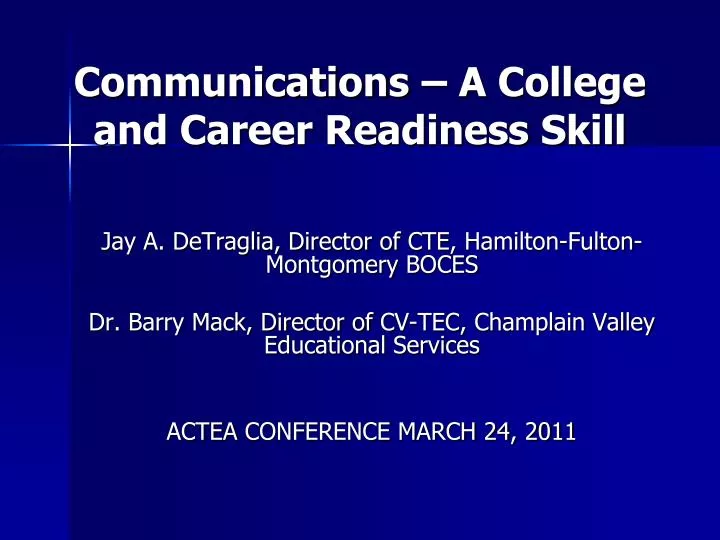 communications a college and career readiness skill