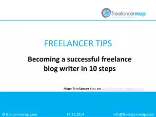 Becoming a successful freelance blog writer in 10 steps