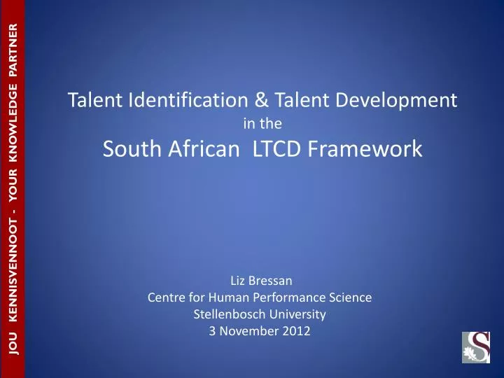talent identification talent development in the south african ltcd framework