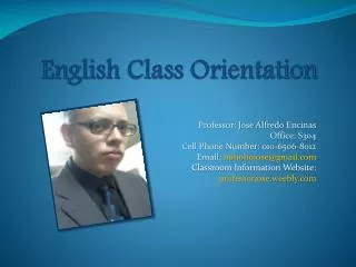 English Class Orientation