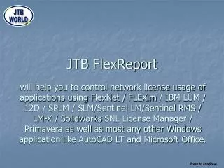 JTB FlexReport