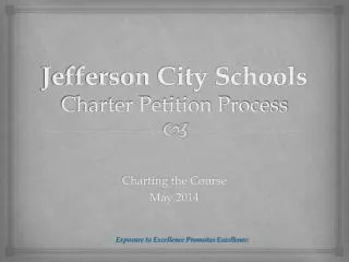 Jefferson City Schools Charter Petition Process