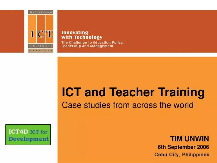 ict and teacher training