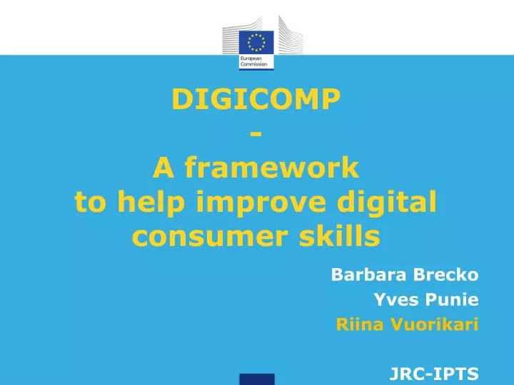digicomp a framework to help improve digital consumer skills