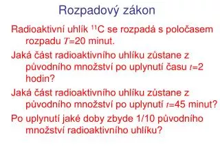 rozpadov z kon