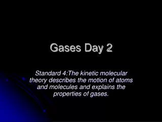 Gases Day 2