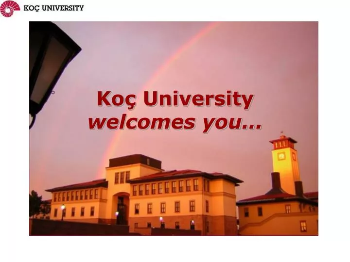 ko university welcomes you