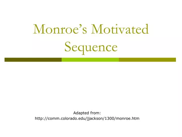 monroe s motivated sequence