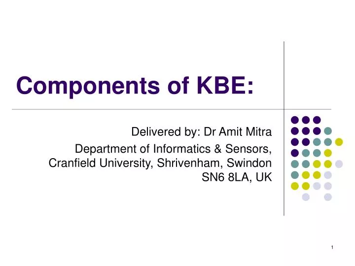 components of kbe