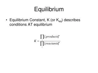 Equilibrium