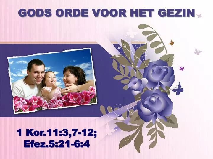 gods orde voor het gezin