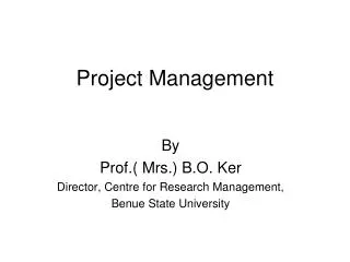 Project Management