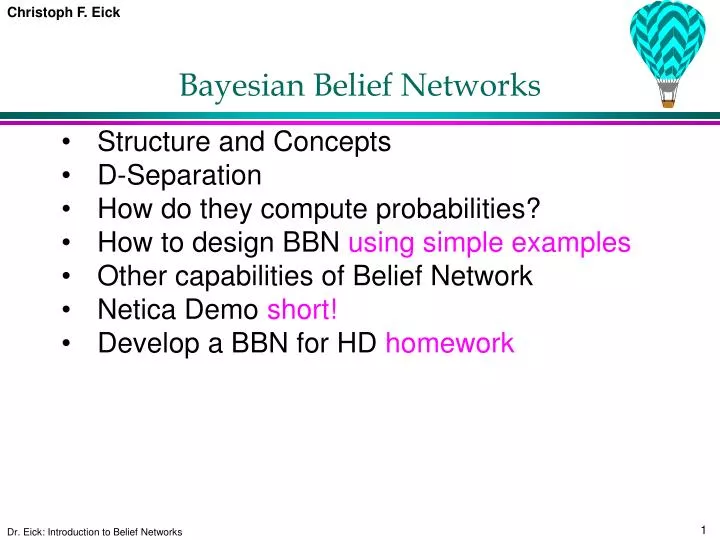 bayesian belief networks