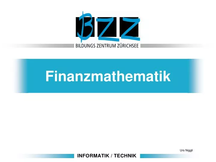 finanzmathematik