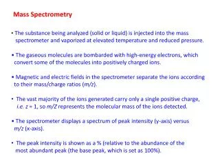 Mass Spectrometry