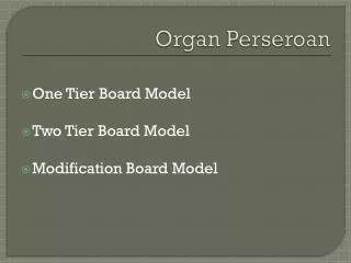 Organ Perseroan