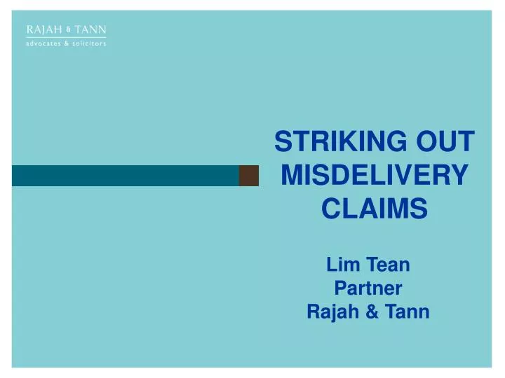 striking out misdelivery claims