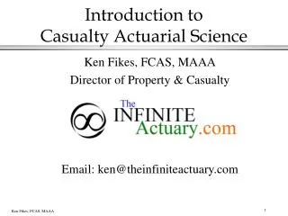 Introduction to Casualty Actuarial Science