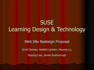 SUSE Learning Design &amp; Technology