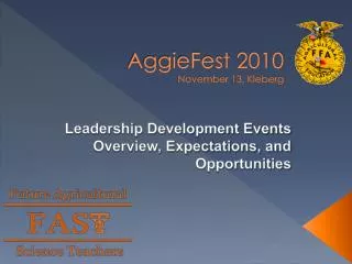 AggieFest 2010 November 13, Kleberg