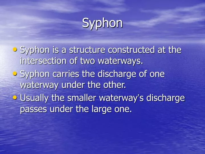 syphon