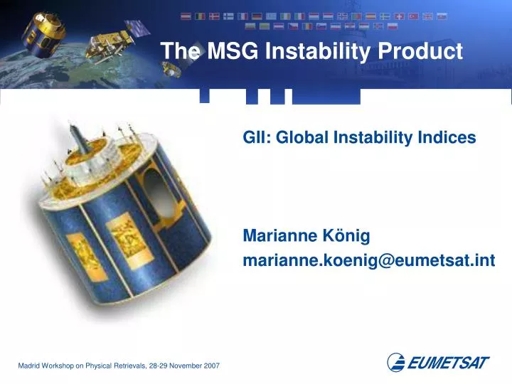 the msg instability product