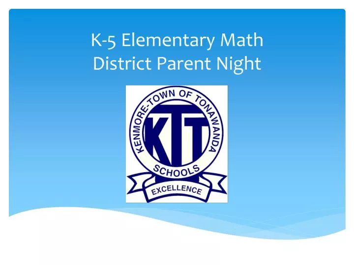 k 5 elementary math district parent night