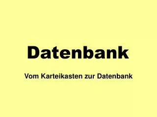 datenbank