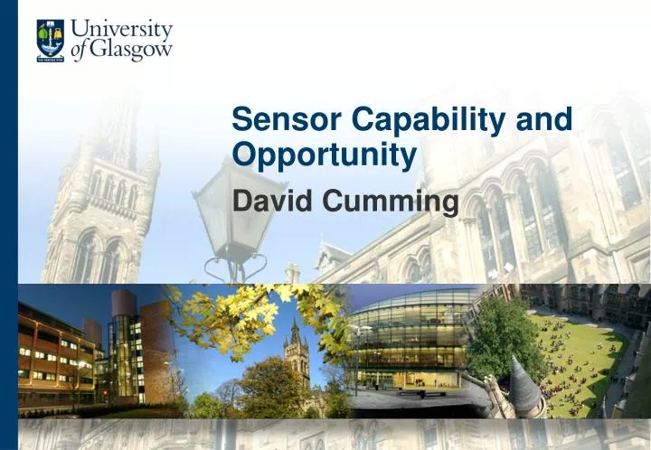 sensor capability and opportunity