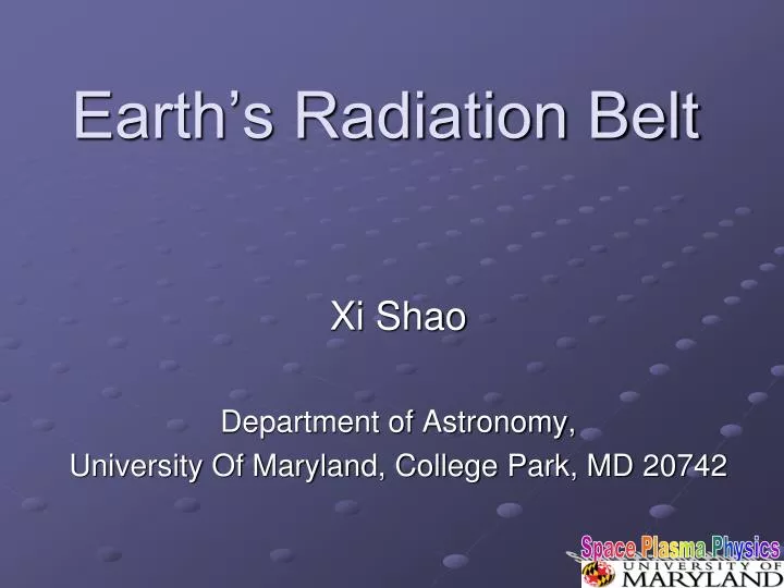 earth s radiation belt