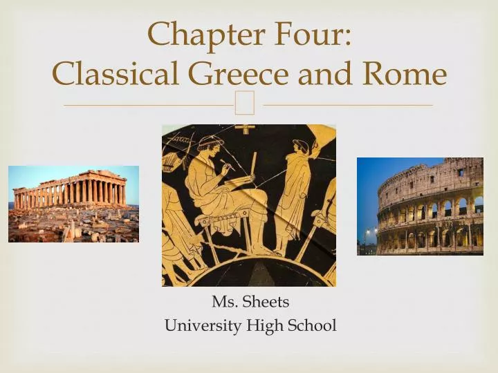 chapter four classical greece and rome