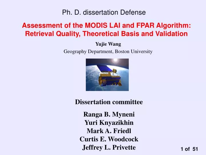 assessment of the modis lai and fpar algorithm retrieval quality theoretical basis and validation