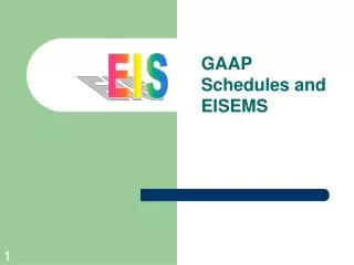 GAAP Schedules and EISEMS
