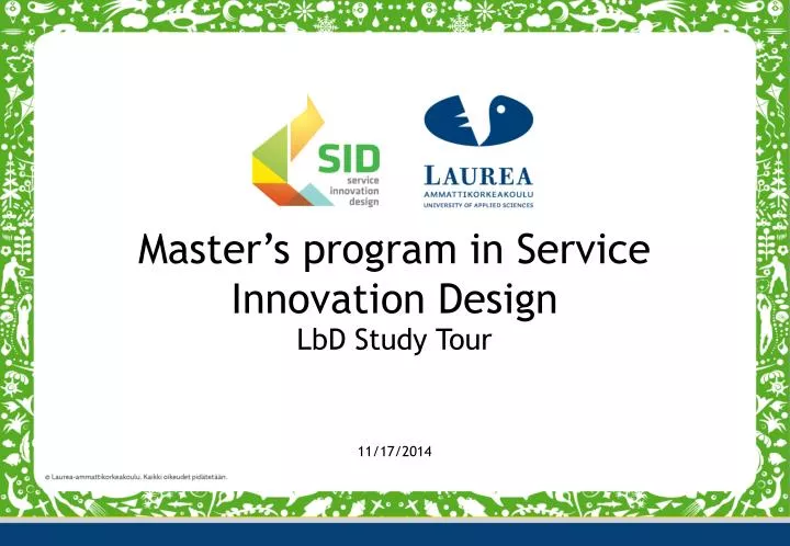 master s program in service innovation design