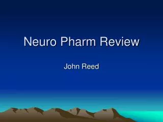 Neuro Pharm Review