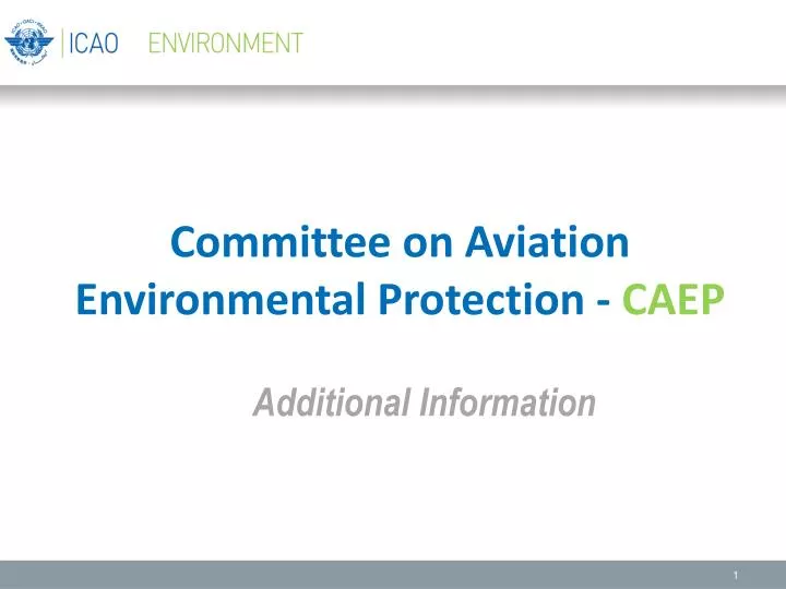 committee on aviation environmental protection caep