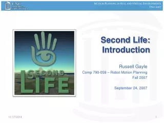 Second Life: Introduction