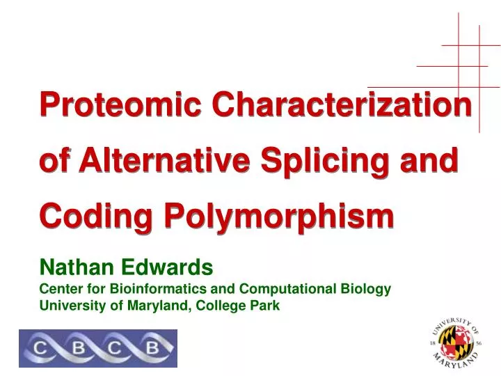 proteomic characterization of alternative splicing and coding polymorphism