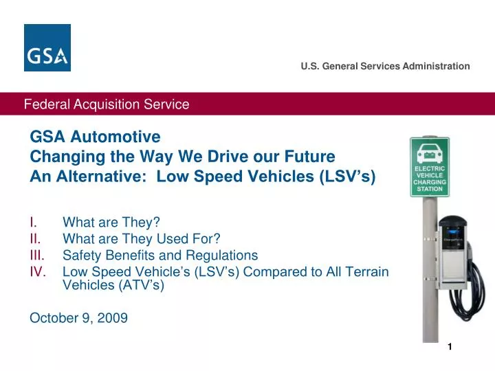 gsa automotive changing the way we drive our future an alternative low speed vehicles lsv s