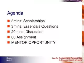 agenda