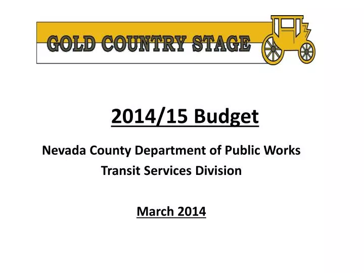 2014 15 budget