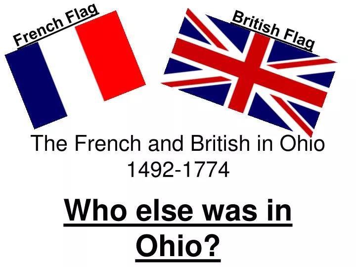 the french and british in ohio 1492 1774