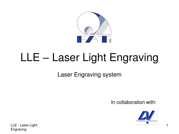 lle laser light engraving laser engraving system