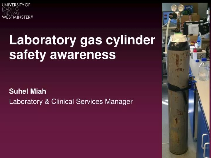 laboratory gas cylinder safety awareness