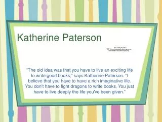 Katherine Paterson