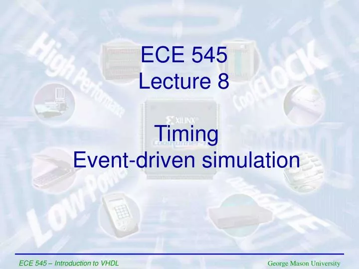 timing event driven simulation