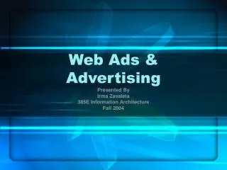 Web Ads &amp; Advertising