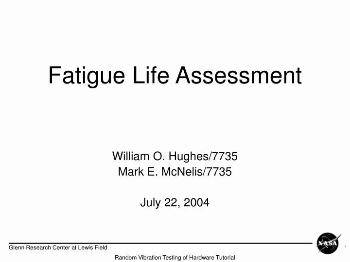 fatigue life assessment